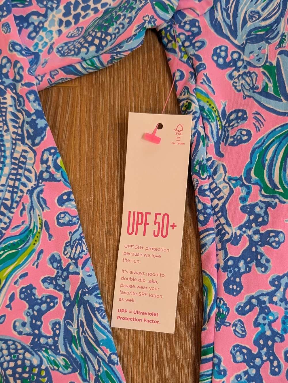 NWT Lilly Pulitzer Randee Rash Guard One Piece Swimsuit Size 8 - Picture 6 of 7